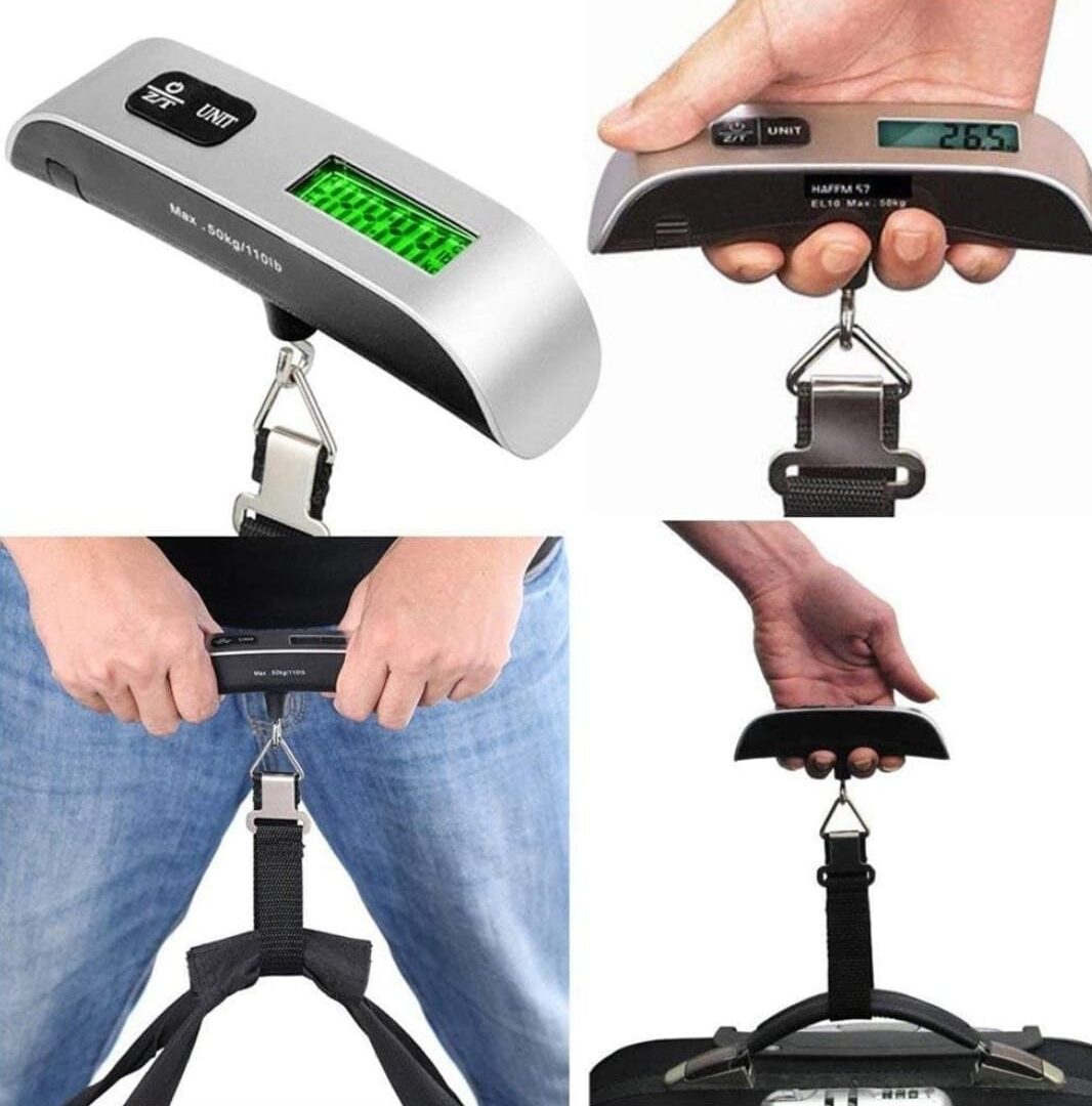 Balanza Para Viaje / Pesca / Pantalla Retroiluminada / Max 50KG