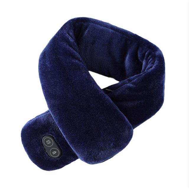 BUFANDA MASAJEADORA CON CALOR USB AZUL