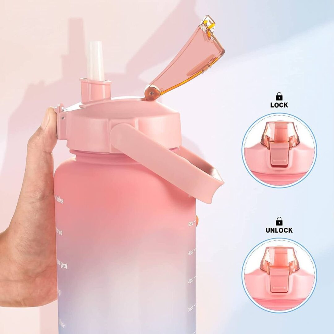 BOTELLA DE AGUA MOTIVACIONAL DEPORTIVA 2L - Imagen 3