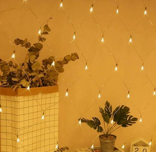 CORTINA LUCES LED CALIDA 1.5MTS X 1.5MTS