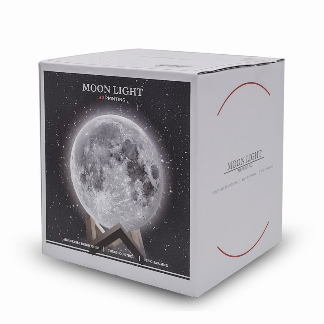 LAMPARA VELADORA LUNA BASE MADERA RGB - Imagen 5