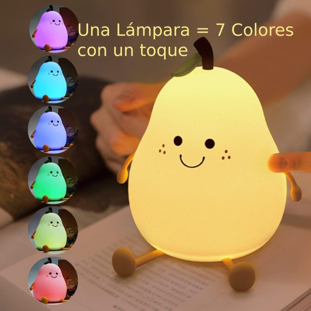 Lampara Veladora Forma de Pera Recargable 7 Colores - Imagen 3