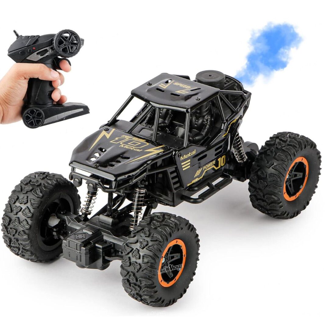 AUTO ARENERO LANZA HUMO LUZ CONTROL REMOTO NEGRO