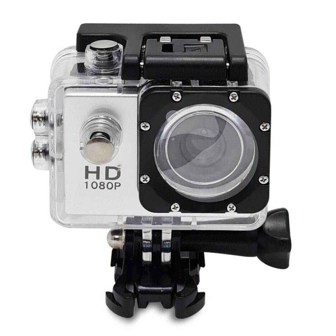 CAMARA ACCION DEPORTIVA HD 1080P PLATA