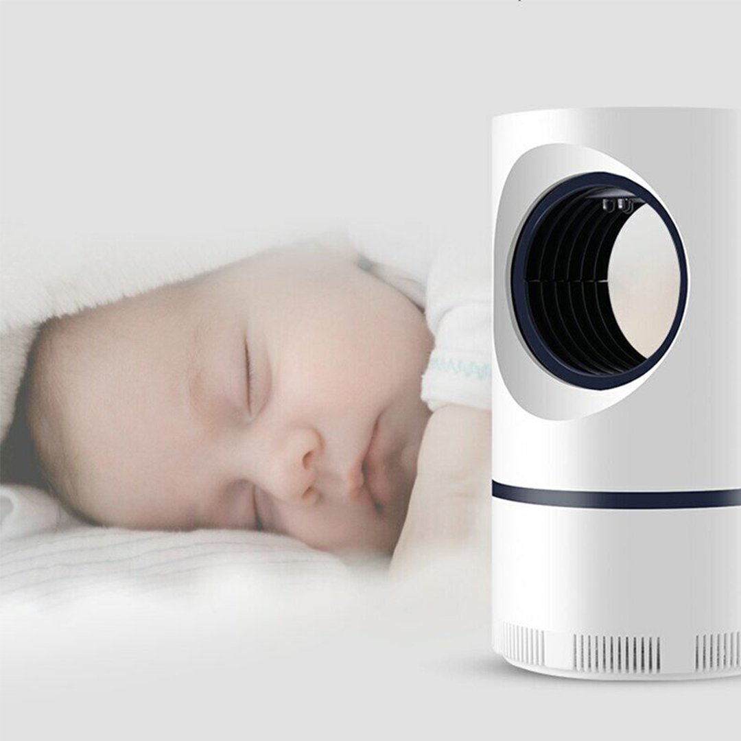 LAMPARA MATA MOSQUITOS UV 17CM USB BLANCA