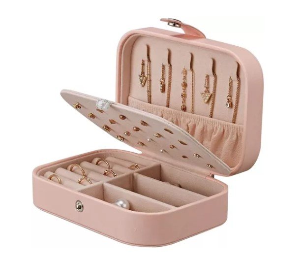 ALHAJERO ORGANIZADOR DE JOYAS ROSADO
