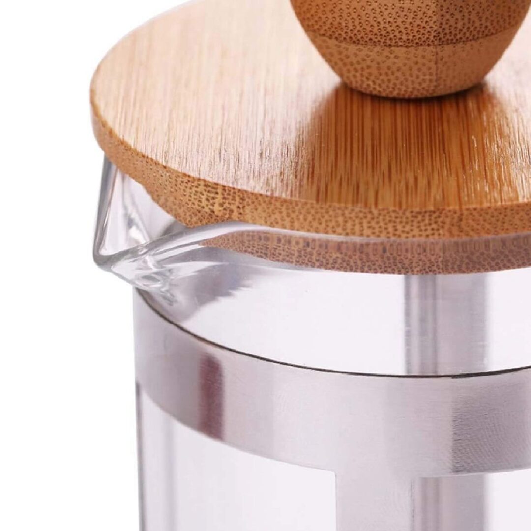 CAFETERA PRENSA FRANCESA TAPA BAMBU 600ML - Imagen 5