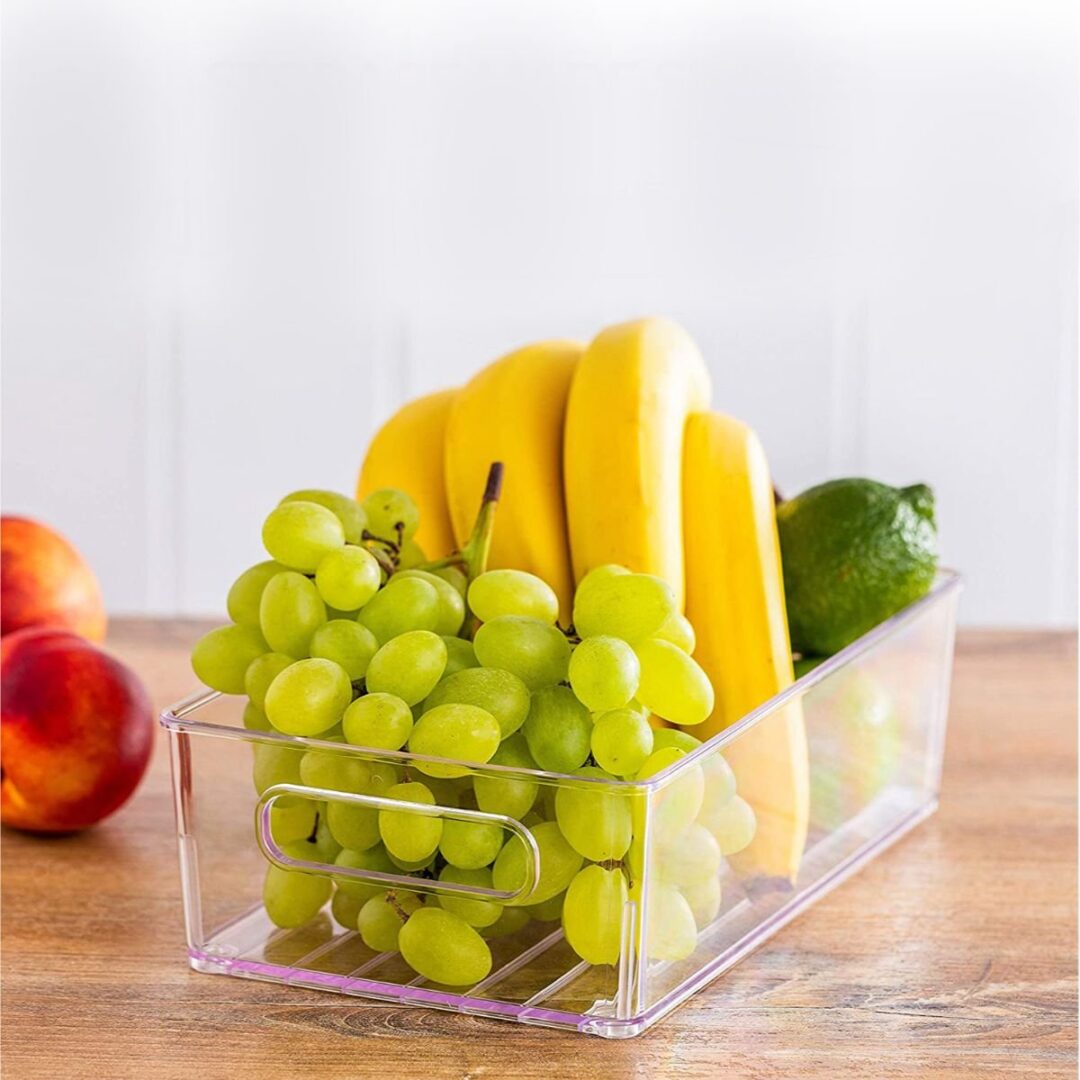 CAJA MULTIUSO ORGANIZADORA ACRILICO 25 CM CON AGARRES