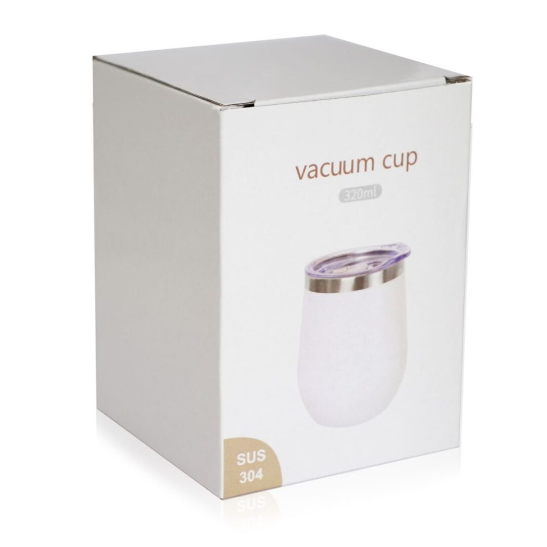 MATE SIMIL MARMOL BLANCO GRIS C/TAPA 320ML - Imagen 2
