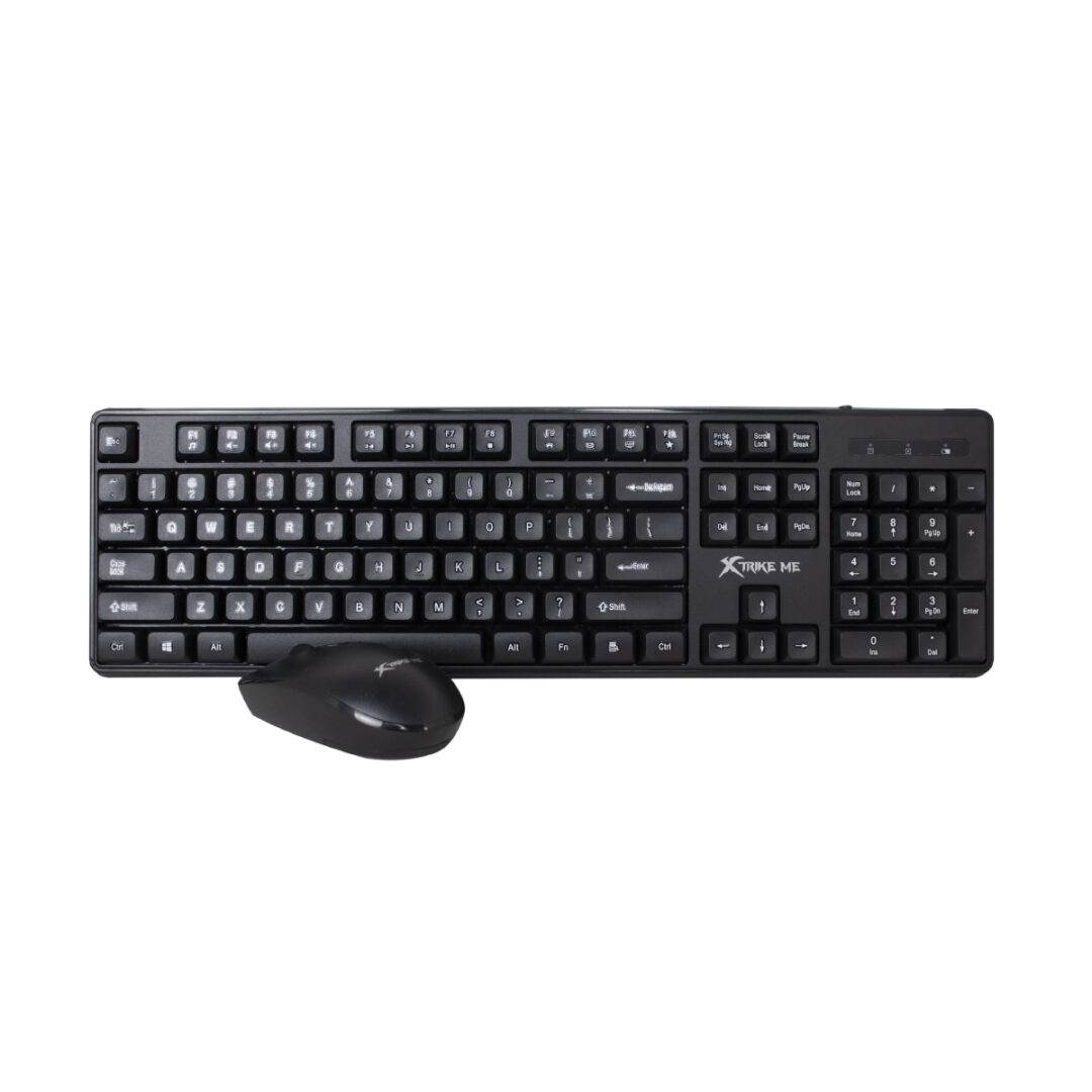 Kit Teclado Y Mouse Inalámbricos Xtrike Me Mk-307 - Negro