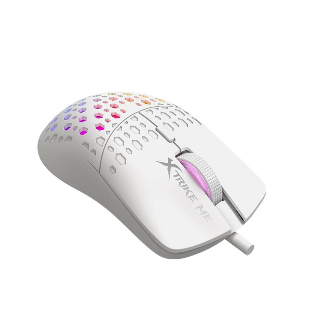 MOUSE GAMER XTRIKE ME GM-209W RGB BLANCO