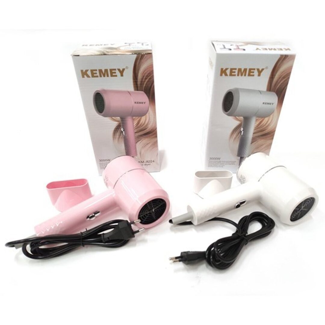 Secador De Pelo Kemei KM-8224 / 3000W ROSA O BLANCO