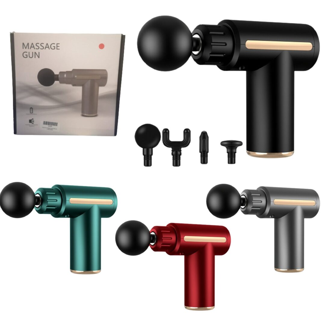 Pistola Para Masajes 3200rpm Máximas / 6 Velocidades - NEGRO
