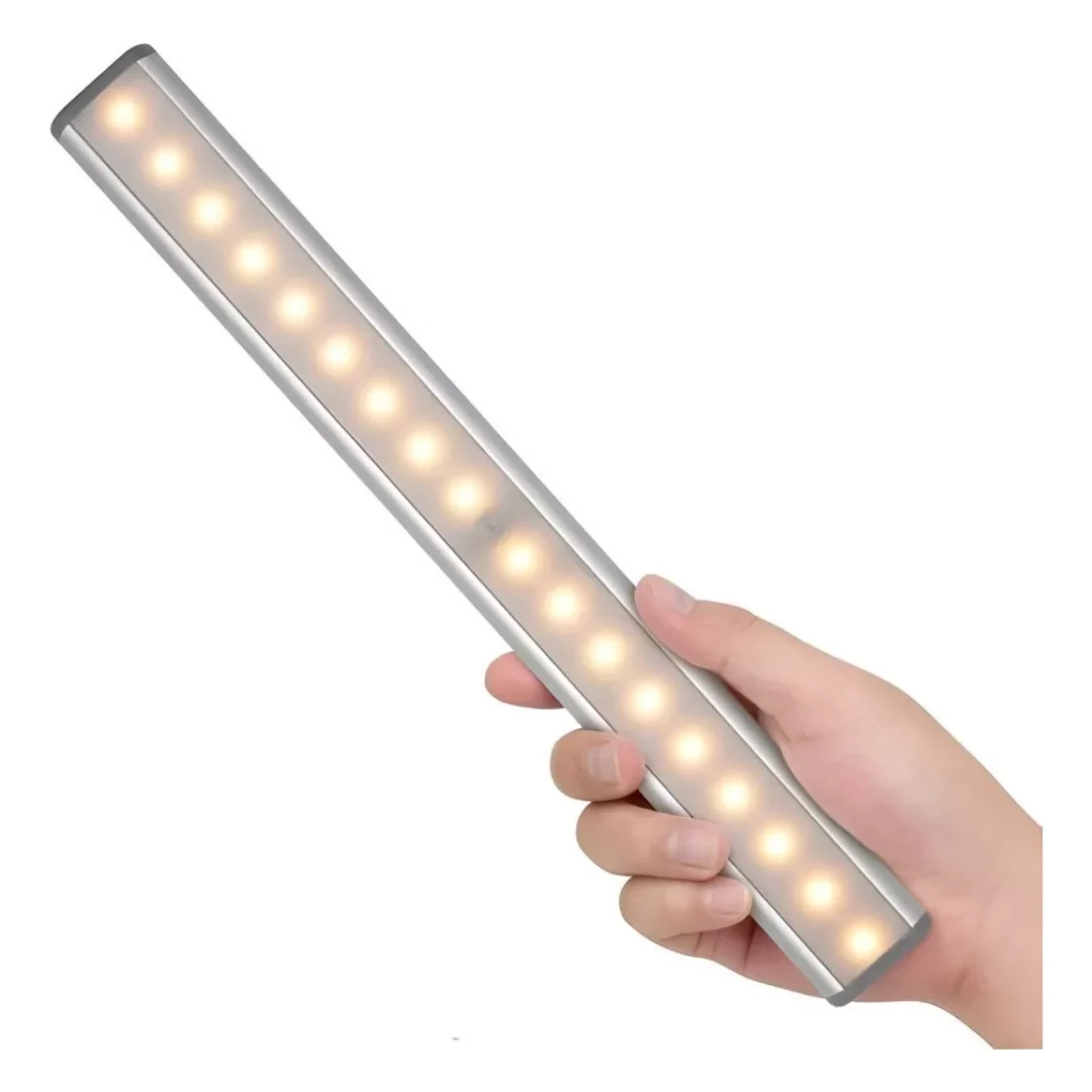 Tira Led Magnetica Recargable Luz Calida 19cm