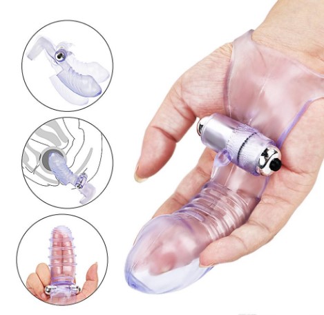 VIBRADOR CONSOLADOR DEDAL TIPO GUANTE