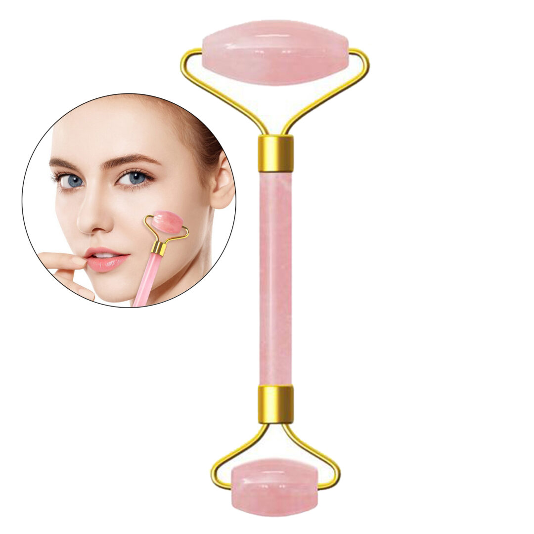 RODILLO FACIAL Y MASAJEADOR Rosa