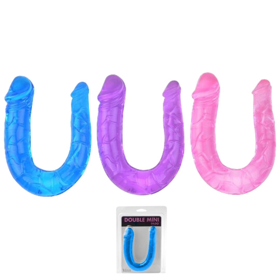 Consolador Dildo Pene Doble Flexible / 32cm / Azul, Rosa o Violeta