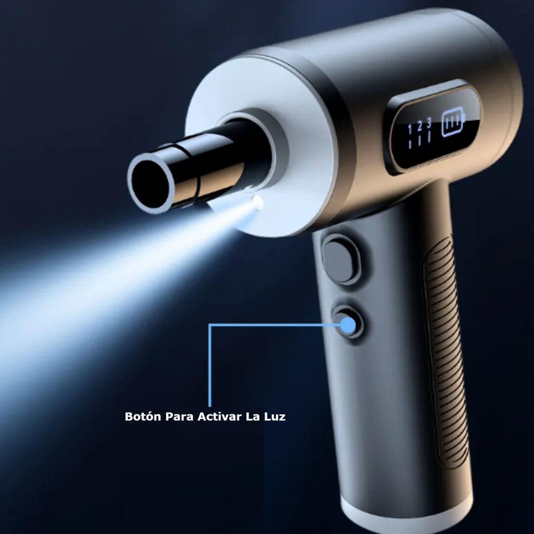 DualClean 68: Aspiradora y Sopladora 2 en 1 con Linterna LED
