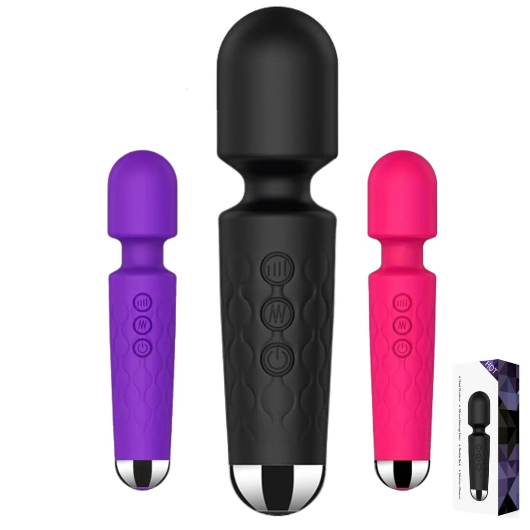 Vibrador  Consolador  Recargable 20cm x 4cm Negro