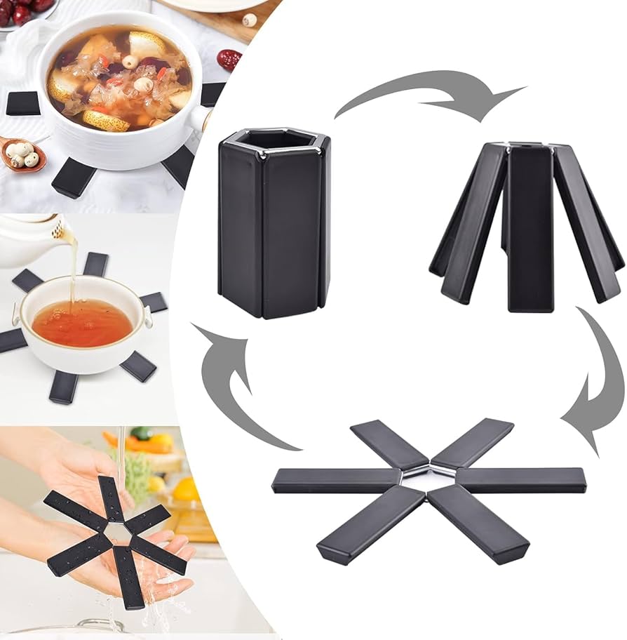 Kit 3 x Protector de Ollas Plegable Resistente al Calor