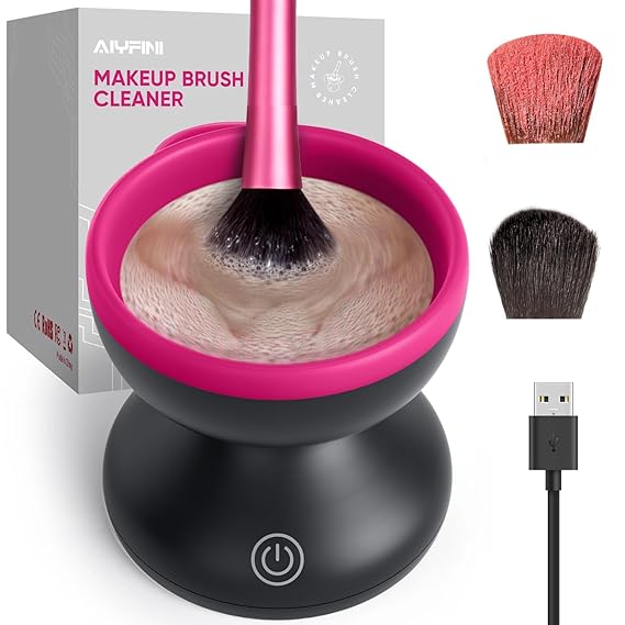 Máquina Limpiadora De Brochas De Maquillaje Eléctrica