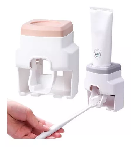 Dispensador Automático de Pasta Dental con Porta Cepillo