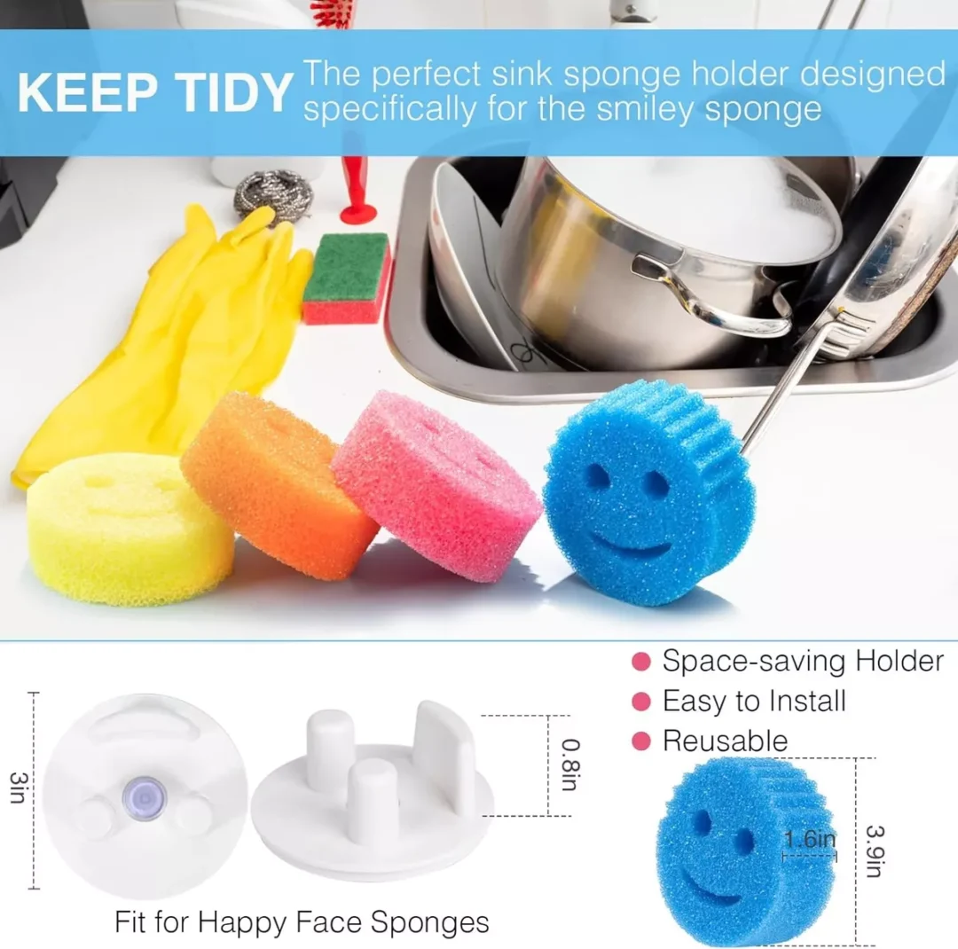 Esponja de Limpieza con Carita 10 x 4 cm Pack 2 Unidades - Imagen 3