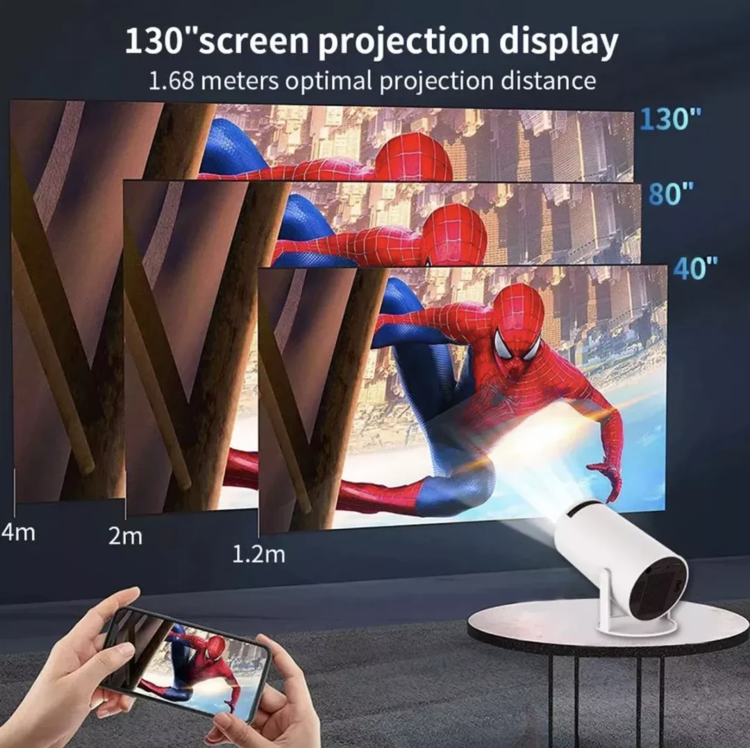 Proyector HY300 4K Color Blanco - Imagen 6