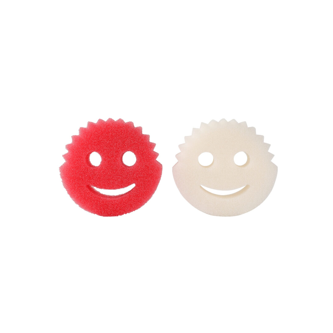 Esponja de Limpieza con Carita 10 x 4 cm Pack 2 Unidades