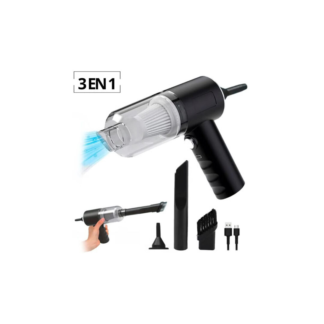 Aspiradora Mini Auto Casa Soplete 3 En 1 Inalámbrica |rt® - Imagen 4