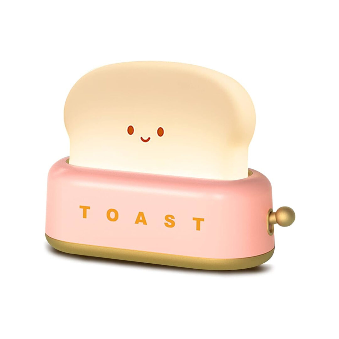 Lampara Veladora Diseño De Tostadora Led Niños Rosa |rt® - Imagen 3