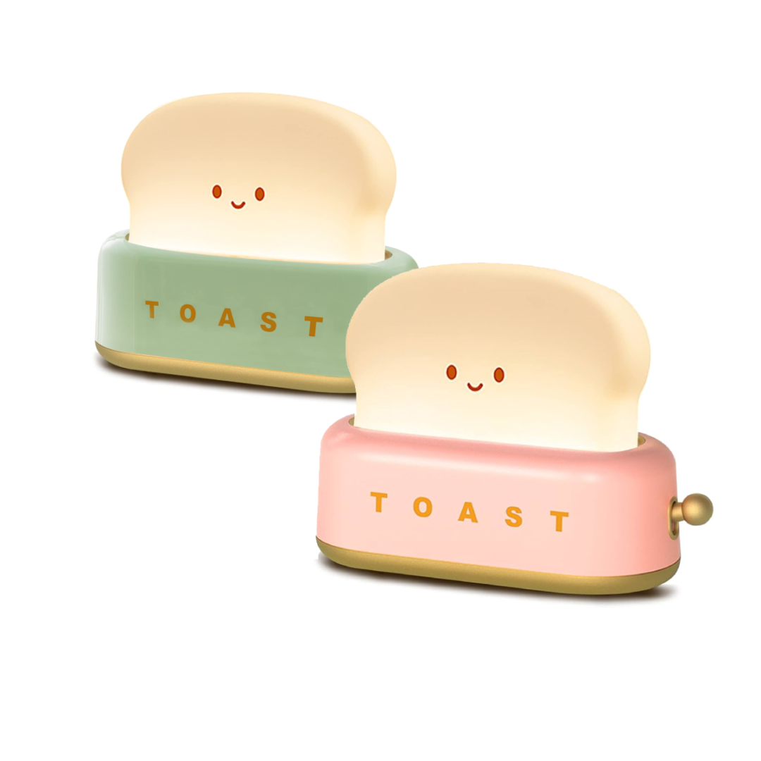 Lampara Veladora Diseño De Tostadora Led Niños Rosa |rt® - Imagen 2