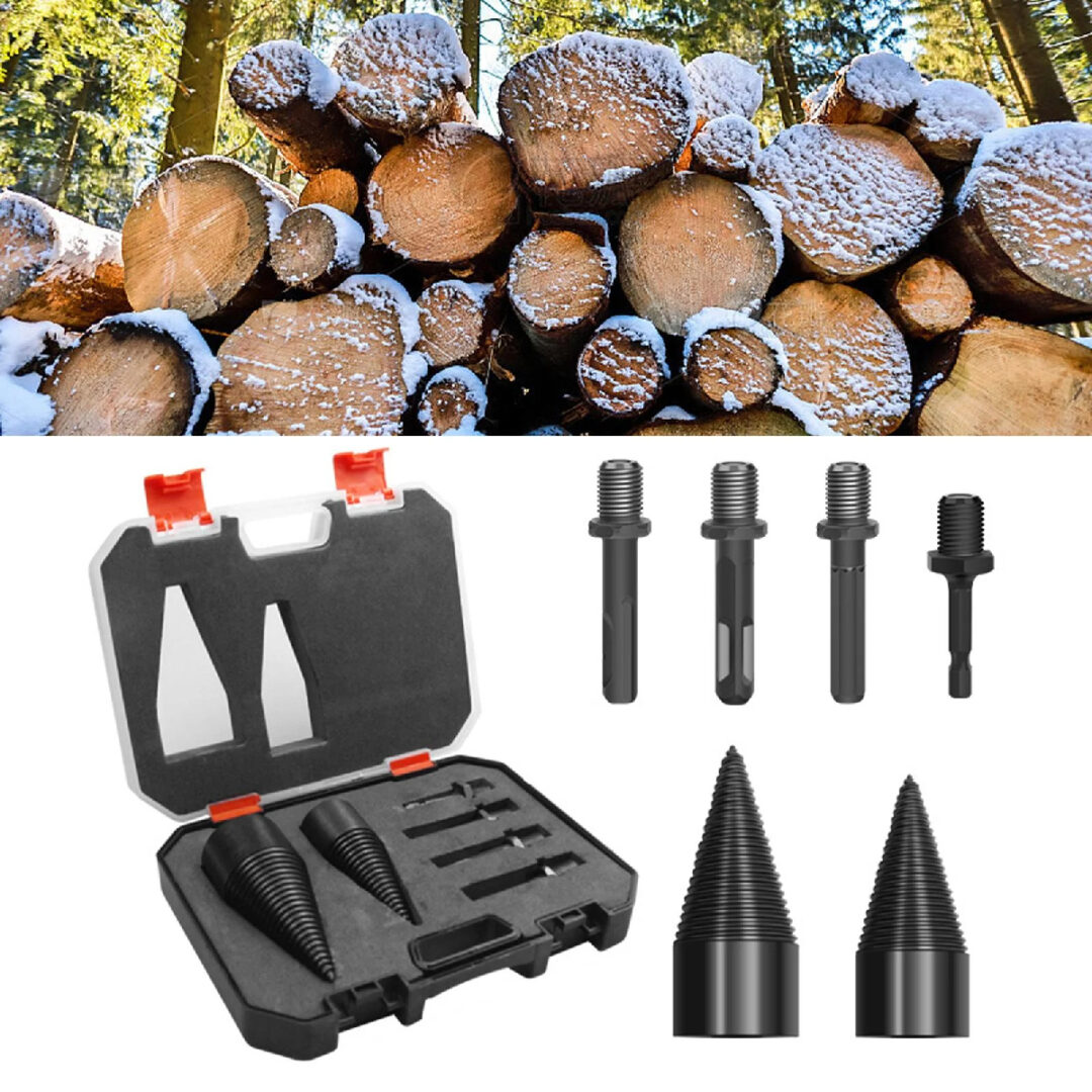 Set Completo Maletín Broca Para Abrir Cortar Madera Troncos - Imagen 11