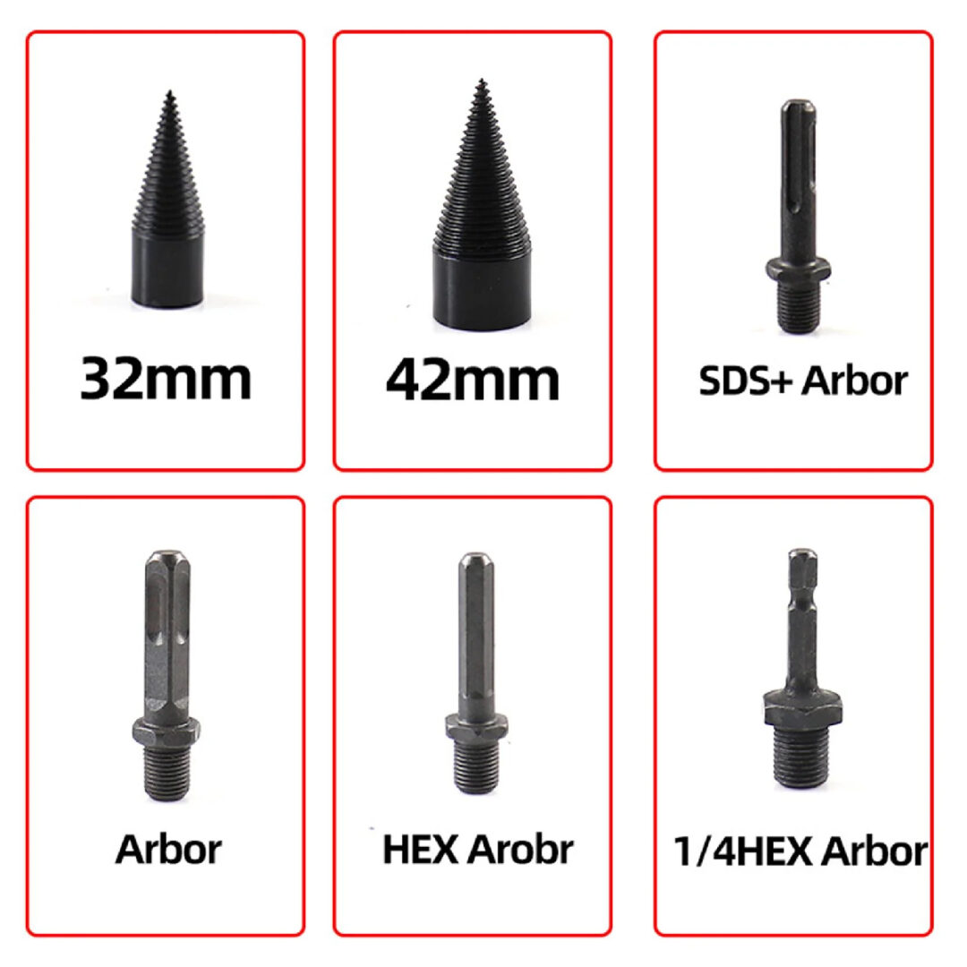 Set Completo Maletín Broca Para Abrir Cortar Madera Troncos - Imagen 4