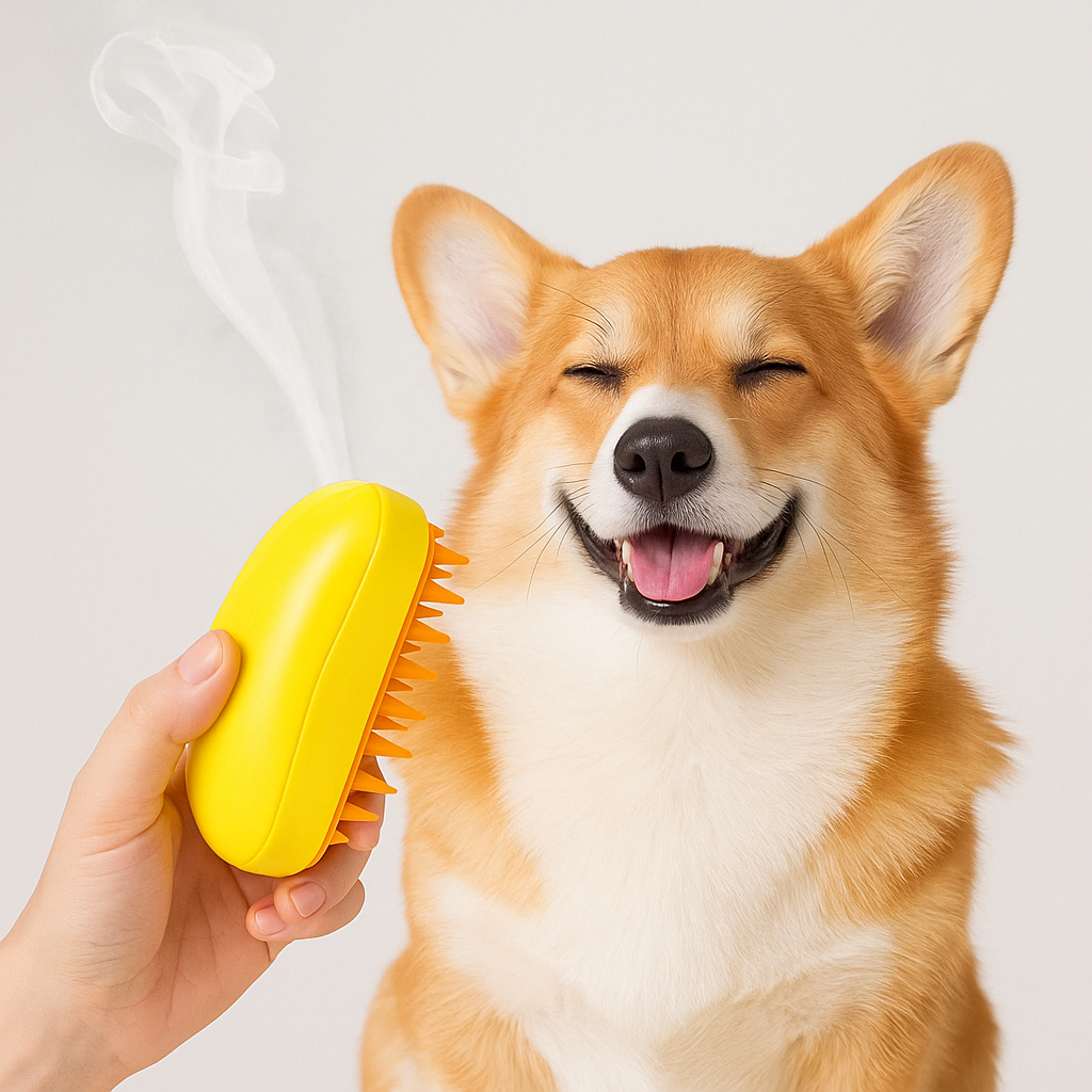Peine Cepillo A Vapor Mascotas | Perros Gatos | Elimina Nudos Sin Dolor