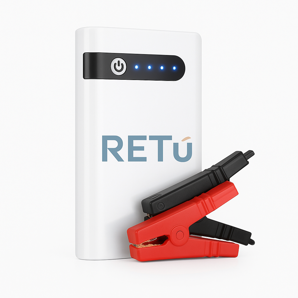 Arrancador de batería para auto, powerbank 20.000mAh y linterna todo en uno